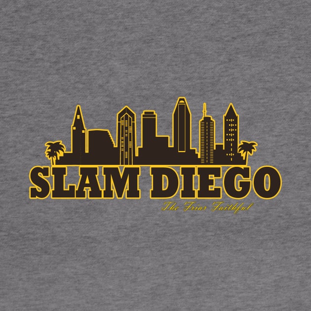 SLAM DIEGO - San Diego City Skyline - The Friar Faithful by The Friar Faithful 